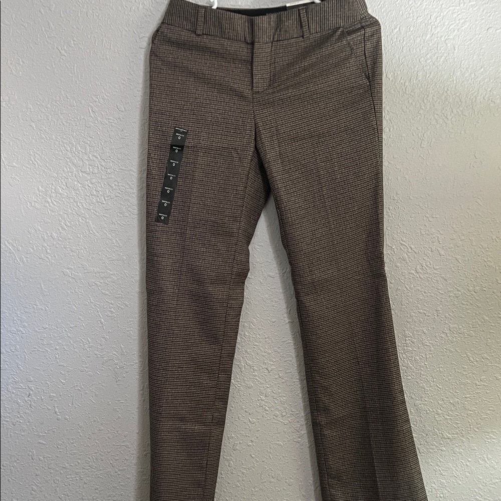 Banana Republic Brown Checkered Pantsuit